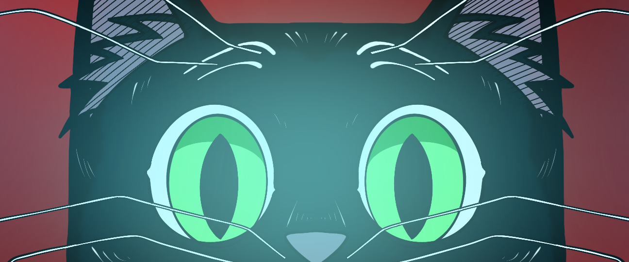 Space Asylum cat illustration